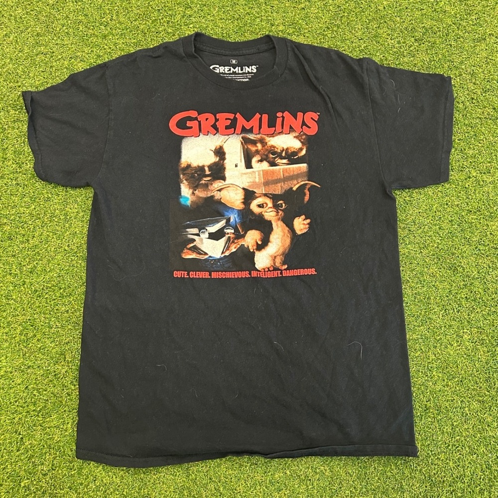 Gremlins Graphic T-Shirt Mens Medium Black Ripple Junction Gizmo Movie Tee